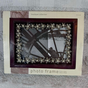 Elegant 4x6 Photo Picture Frame Boutique Collection (New in Box) Floral